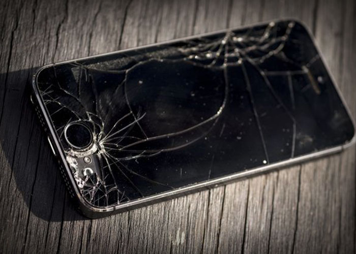 Knust iPhone skærm